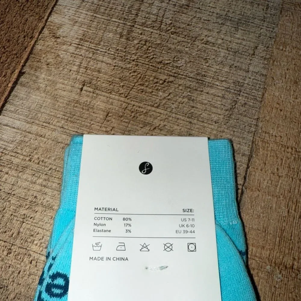 Swanky Socks One Size NEW Made For Indevets Funny Fun Socks Muscles  Baby blue